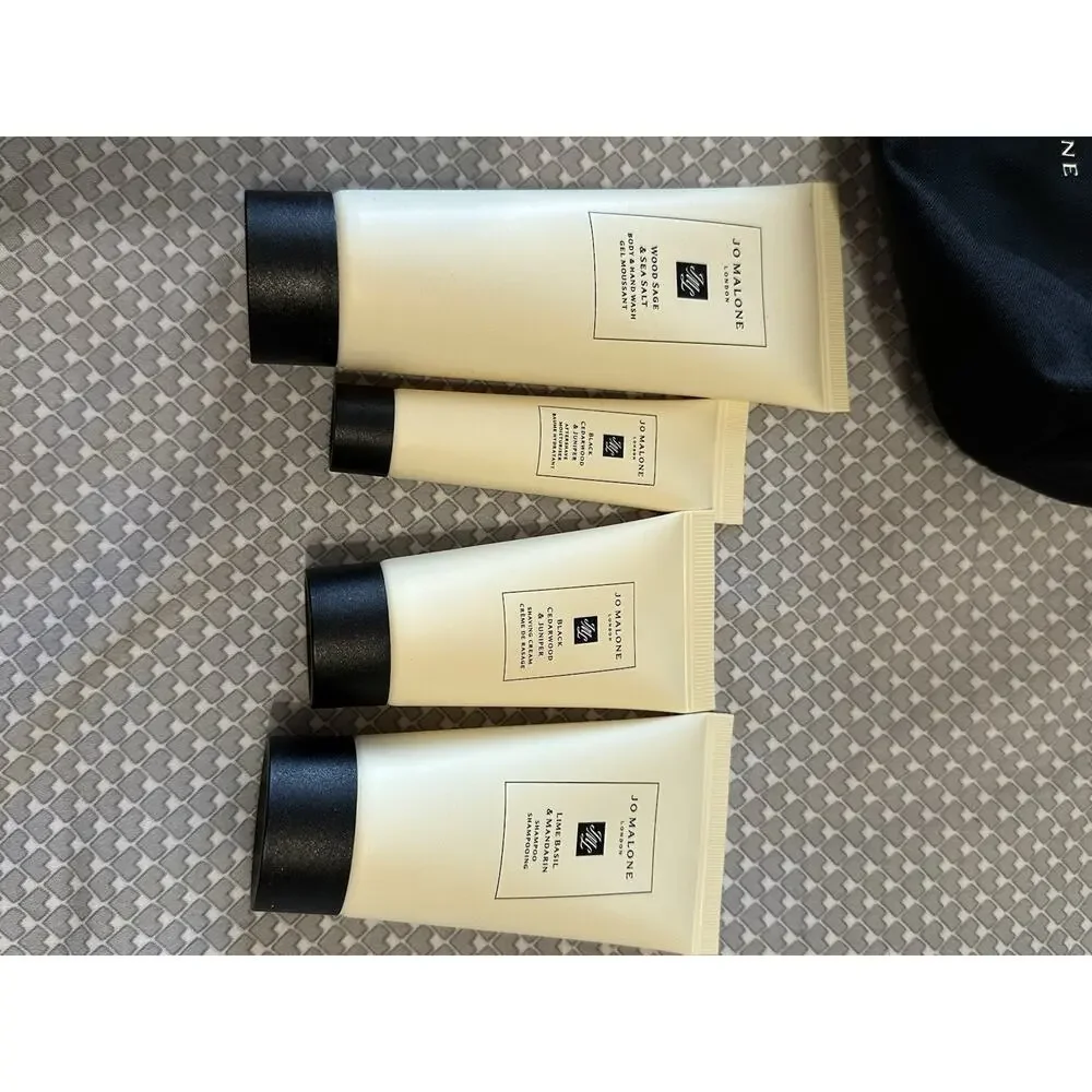Jo Malone Men’s Grooming Set Cedarwood 6 Pieces Bag Aftershave Shampoo Cologne